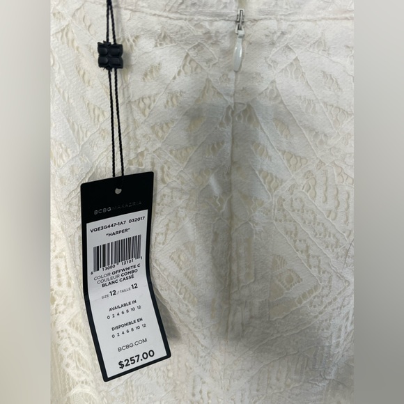 NWT BCBG LACE MAXI BOHEMIAN SKIRT POCKETS BUTTON UP FORMAL BEACH - Picture 10 of 13